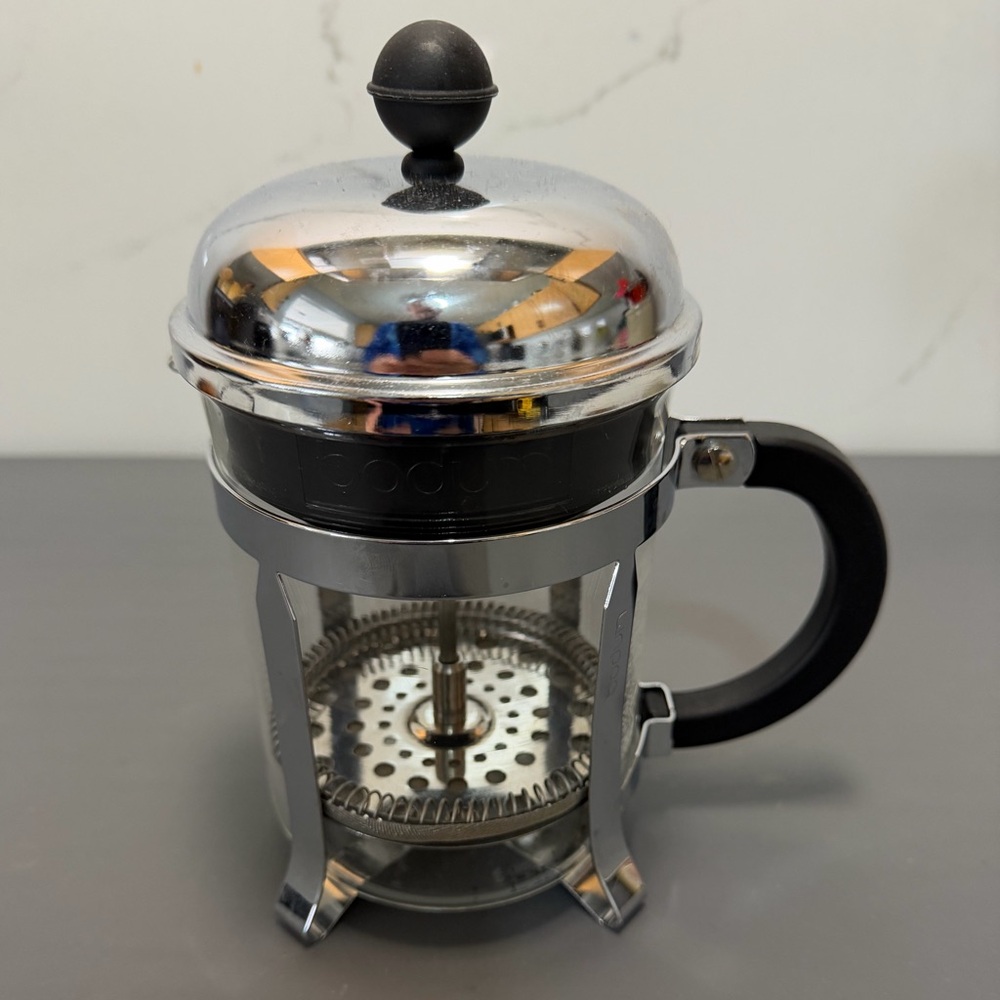 Bodum Chrome and Black Coffee Press